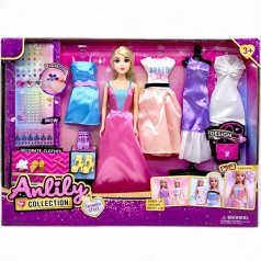 Кукла с гардеробом и аксессуарами 