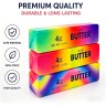 Сквиш-антистресс Масло (butter squishy) радужное 14 см (микс цветов)