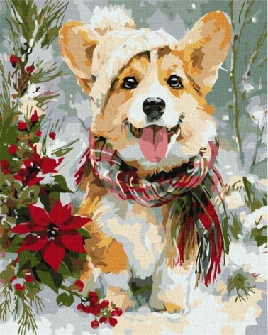 Картина по номерам - "Счастливая собачка" ©art_selena_ua, 40х50см