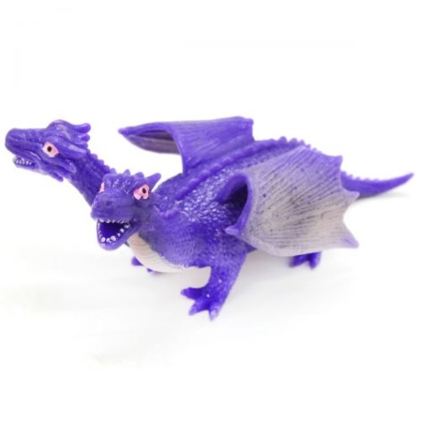 Іграшка-тягучка "Двоголовий дракон", фіолетовий
