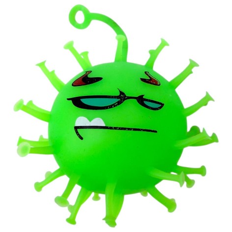 СЯЮЩИЙ ЁЖ КОРОНАВИРУС 9 СМ (ЗЕЛЕНЫЙ)