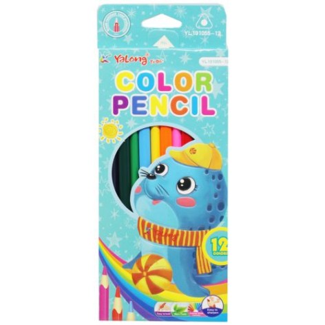 Кольорові олівці "Морж", 12 кольорів
