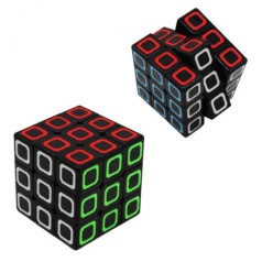 Кубик рубик чорний з яскравими вставками 5.5х5.5 (6) /288/