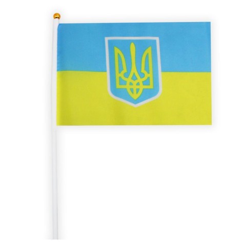 Флаг Украины с тризубом, 30 х 20 см