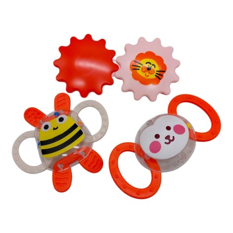 Набор погремушек, в шарик 3 шт. р.23x17 см