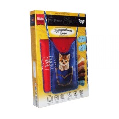 Комплект для творчества, чехлы с вышивкой гладью, "My Phone Clutch: Котенок"
