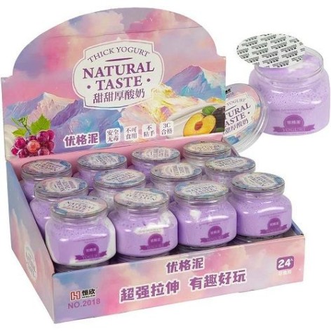 Игрушка-антистресс-слайм "Yogurt" 150 г в баночке