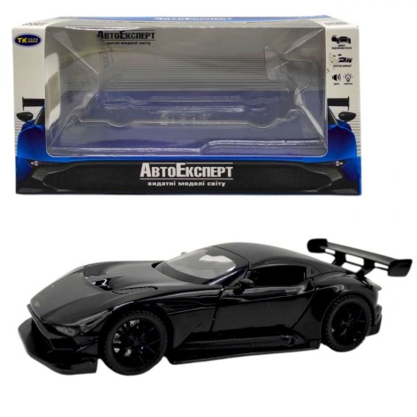 Машинка "Авто Експерт"  металопластик, 1:32, звук, світло, інерція, рухомі елементи (ЧОРНИЙ)