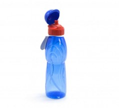 Бутылочка для воды с пипеткой, 750 мл (синяя)