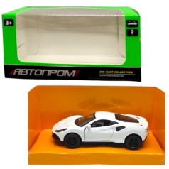 Машинка металева "АВТОПРОМ 1:43, FERRARI" (БІЛА)