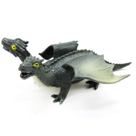 Іграшка-тягучка "Двоголовий дракон", зелений