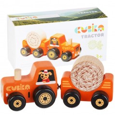 Деревʼяна іграшка "Трактор"/Wooden toy "Tractor"