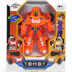 Робот-трансформер "Тобот (Tobot)", 11 см, оранжевый