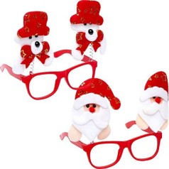 Окуляри новорічні Олень/Сніговик/Дід Мороз, без скла, 15см