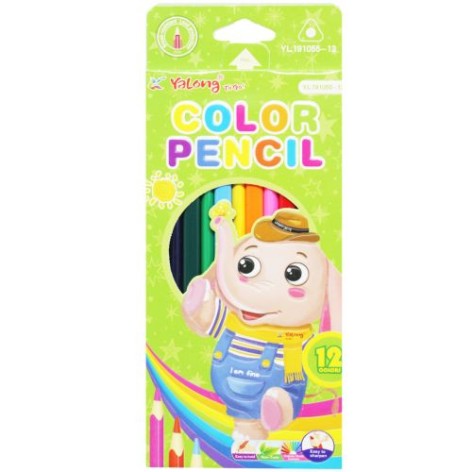 Кольорові олівці "Слонік", 12 кольорів