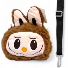 Мягкая игрушка-сумочка "LABUBU/ЛАБУБУ" (КОРИЧНЕВЫЙ)