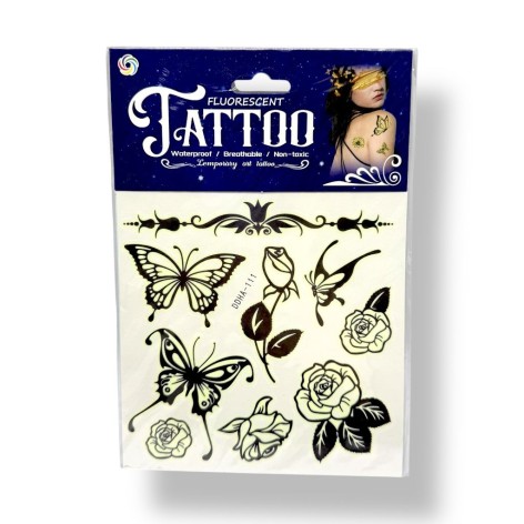 Временное тату люминосцентное