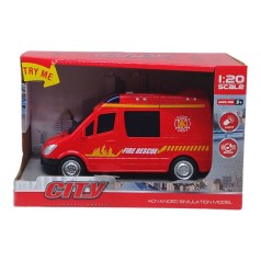 Машина Пожежна батар., світ., звук, короб. 22,5*14*9,5 см