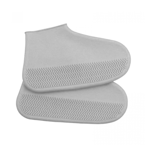 Бахилы на обувь водостойкие, (размер S 26-34) (силикон) (СЕРЫЕ)