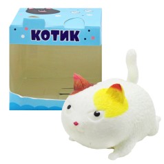 Игрушка-антистресс "Котик", белый