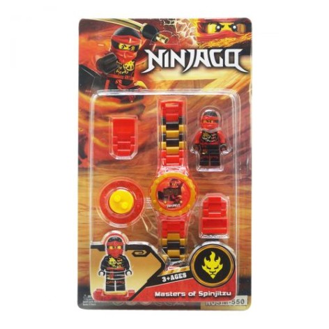 Дитячий набір "Ninjago" з годинником (червоний)
