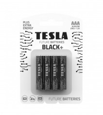 Батарейки "TESLA AAA: BLACK+", 4 шт