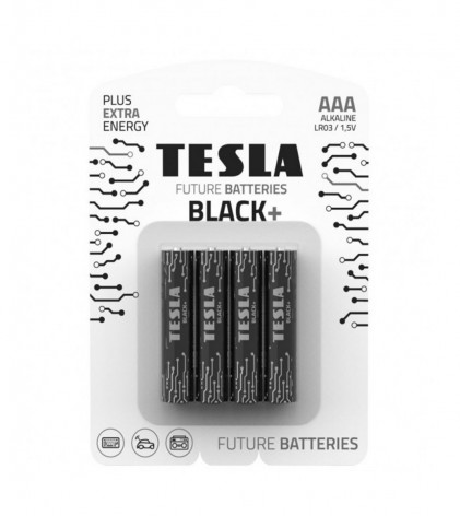 Батарейки "TESLA AAA: BLACK +", 4 шт