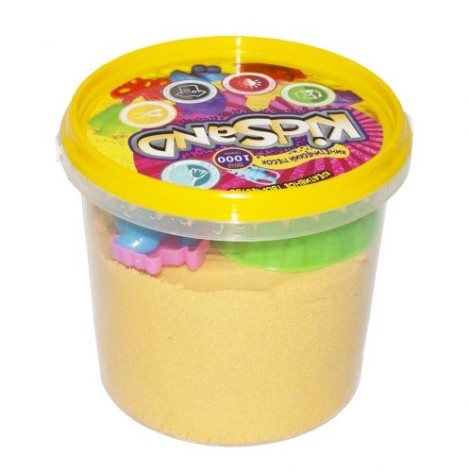Кинетический песок "KidSand", желтый, 1000 г