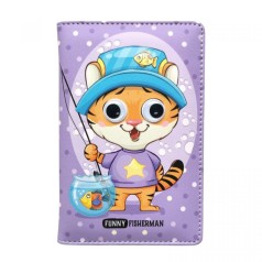 Блокнот,Кожзам,А6, 64листы (КОТИК РЫБАК)