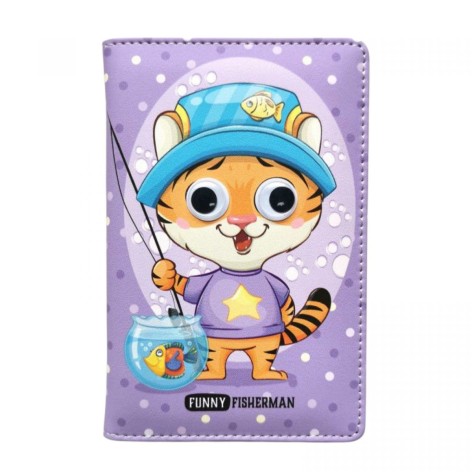 Блокнот,Кожзам,А6, 64листы (КОТИК РЫБАК)