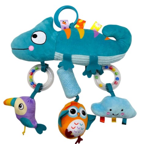 Погремушка мягкая "Ящерица"