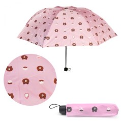Зонтик складной "Мишутки", розовый