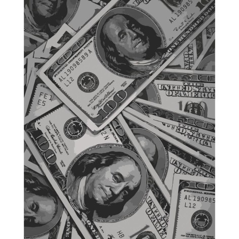 Картина по номерам "Money" 40х50 см