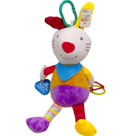 БОЛЬШАЯ ПОГРЕМУШКА МЯГКАЯ (КРОЛИК)