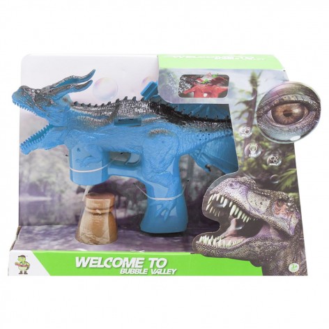 Пістолет із мильними бульбашками "Динозавр" блакитний