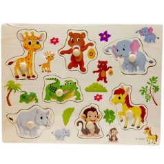 Вкладыши деревянные, 30х22.5 см (ЖИВОТНЫЕ ВИД 1)