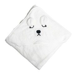Дитячий рушник з капюшоном, розмір 80*80 см (БІЛИЙ)