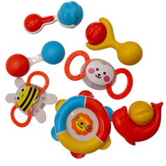 Набор погремушек в шарик 7 шт. р.28x24 см