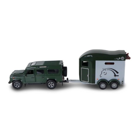 Игровой набор – LAND ROVER (с прицепом и фигурками лошадей)