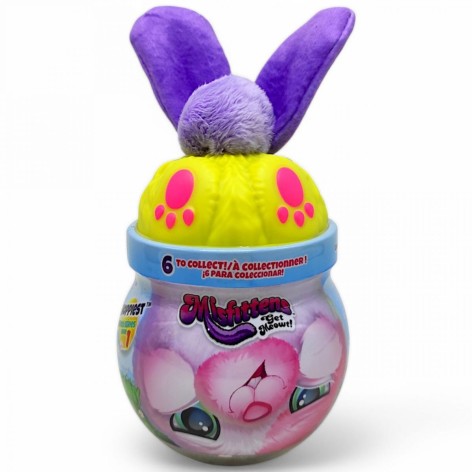 М’яка іграшка MISFITTENS W1 – ЗАЙЧИК У БАНЦІ (жовтий)