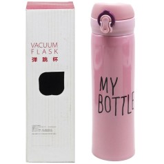 Термос металлический "My Bottle", 400 мл, розовый