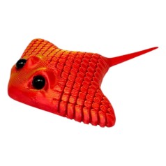Игрушка подвижная 3D Скат (КОРАЛЛОВЫЙ) 10 см