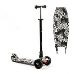 Самокат триколісний “Best Scooter: Черепа в цветах"