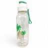 Пляшка для води "Tropical night" (0,9 л), бірюзова
