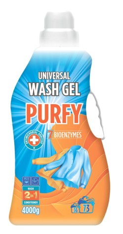 Purfy Universal, средство жидкое для стирки тканей, 4,0кг