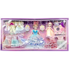 Лялька в коробці  В (БЛАКИТНІЙ) СУКНІ