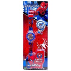 Часы с подсветкой (Человек Паук)