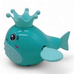 Водоплавающая заводная игрушка "Кит" (мятная)