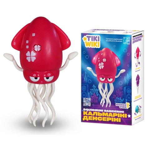 Интерактивная игрушка TIKI WIKI – КАЛЬМАРИНИ ДЕНСЕРИНИ (свет, украинский, рубиновый)