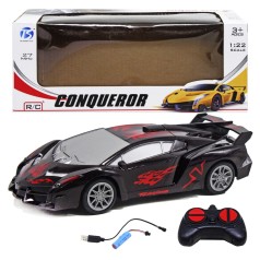 Машина на радиоуправлении "Lamborghini", черно-красная